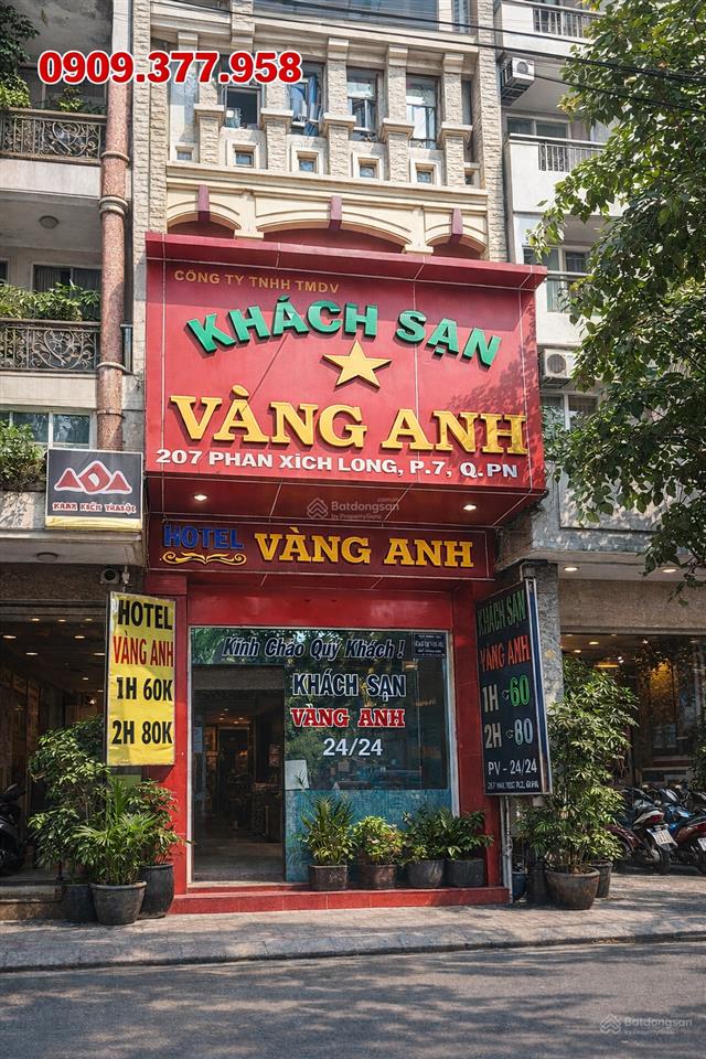 Bán khách sạn mặt tiền phan xích long, phường 2, phú nhuận, kc 6 tầng, 16p, giá bán 38 tỷ tl