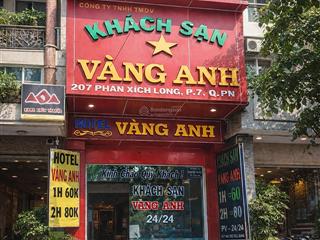 Bán khách sạn mặt tiền phan xích long, phường 2, phú nhuận, kc 6 tầng, 16p, giá bán 38 tỷ tl