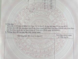 Khuôn thửa đẹp dt 86m  mt 5,6mnở hậu 5,9m thổ cư 80m mà giá chỉ hơn tỷ