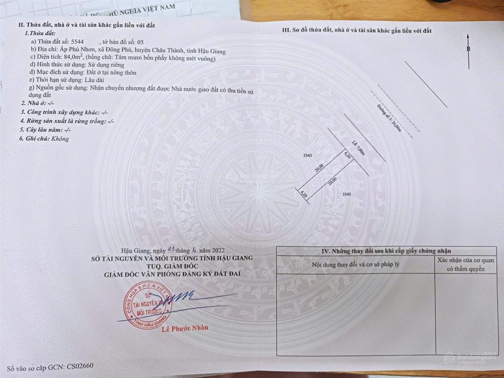 Bán nền đường lớn hai chiều 26m kdc đông phú tpct  1tỉ 690 thổ cư 100%