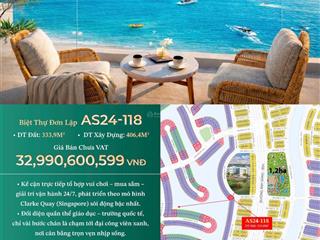 Bán gấp biệt thự đơn lập giá cực hiếm thị trường tại cần giờ 33tỷ 400m2 biển sau nhà vip nhất dự án