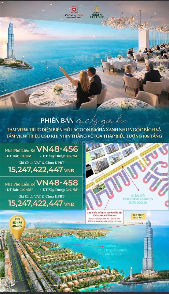 Nhà phố liền kề green paradise 100m2, giá rẻ nhất thị trường, cần giờ, tp hồ chí minh.