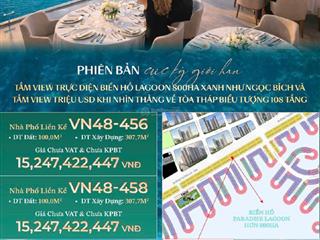 Nhà phố liền kề green paradise 100m2, giá rẻ nhất thị trường, cần giờ, tp hồ chí minh.