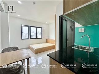 Toà nhà mới xây studio full nội thất, máy giặt riêng, thang máy tại lê quang định