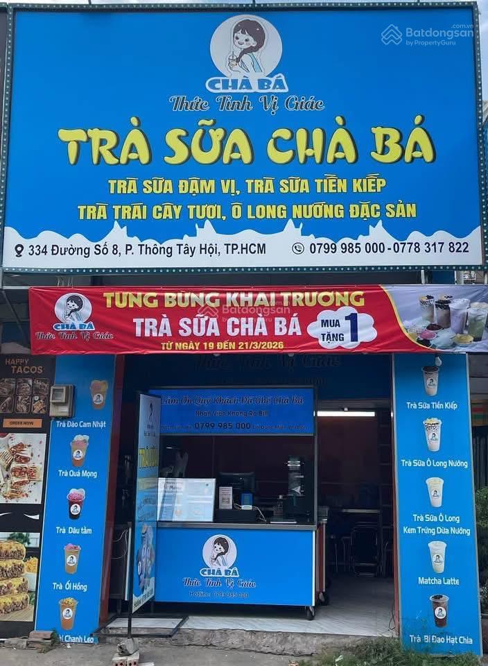 Cho thuê mbkd 32m2 có gác ở lại đường số 8 phường 11