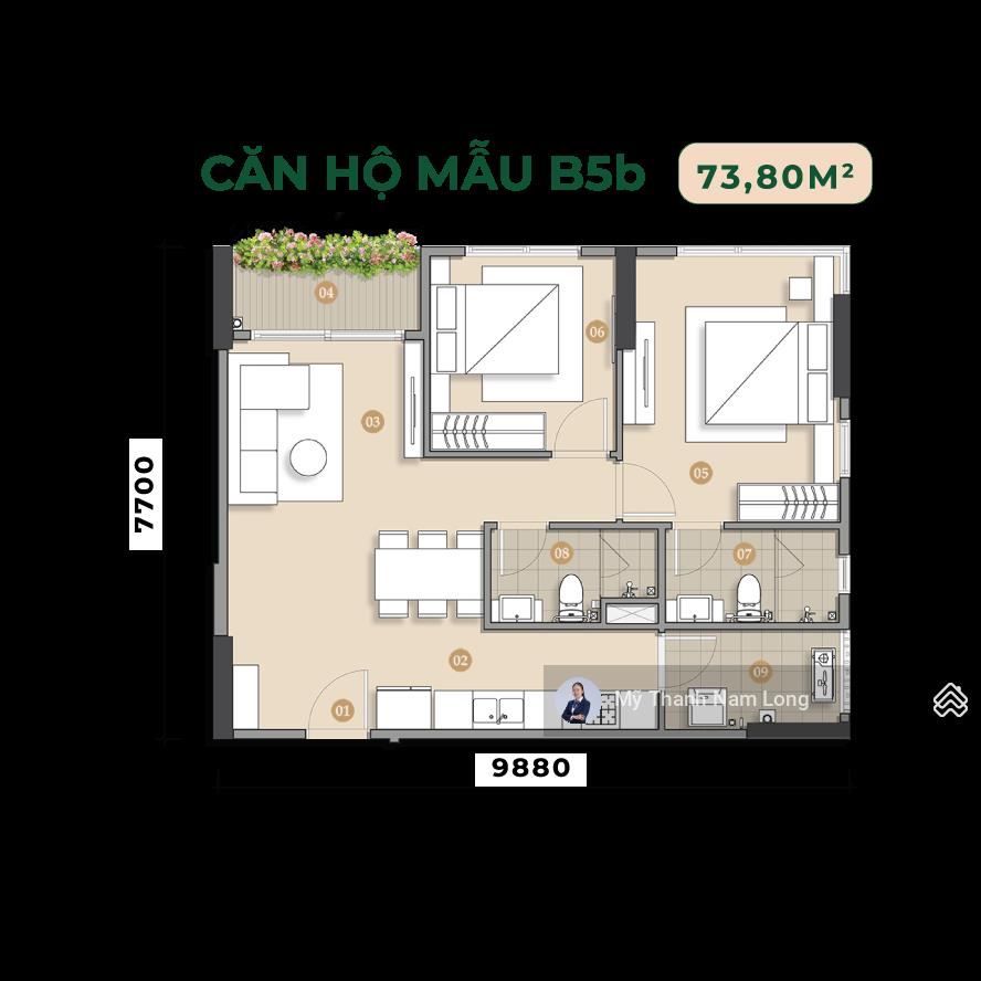 Sở hữu ngay căn 2pn giá tốt nhất trellia cove | mizuki park