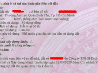 Bán đất khu vực bình tân  giá tốt cho đầu tư & an cư