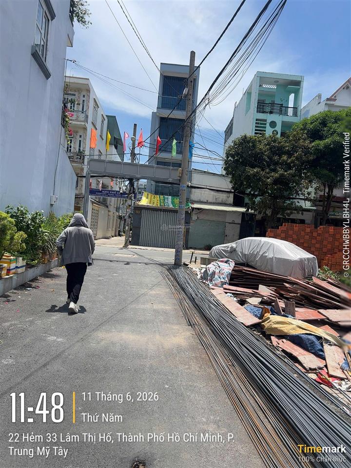 Bán đất khu đồng bộ, phân lô hẻm 8m đường trần thị năm, q12. dt (4x20m) giá 4.8 tỷ
