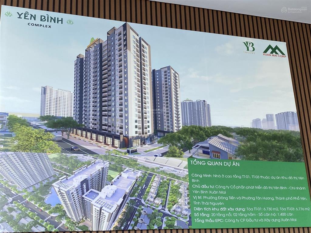 Yên bình complex  giá chỉ từ 25tr/m  thanh toán 30% sở hữu ngay cạnh samsung thái nguyên