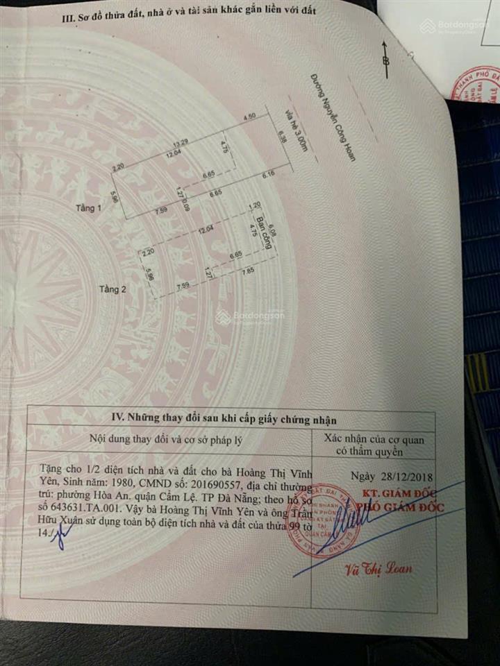 Bán nhà 2 tầng mt nguyễn công hoan 124m ngang 6,3m giá 7 tỷ  0938 155 ***