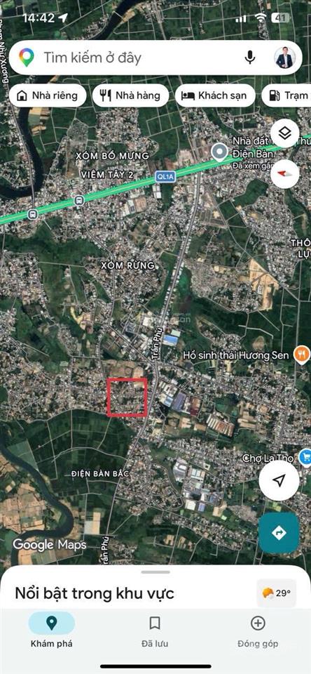 Chính chủ cần băn đất sát đường trần phú  điện bàn 150m2 giá 1 tỷ 590  0938 155 ***