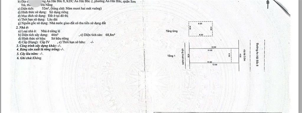 Giảm 500tr bán nhanh nhà mt an hải bắc 8  giá siêu rẻ cho khách mua ở  0938 155 ***