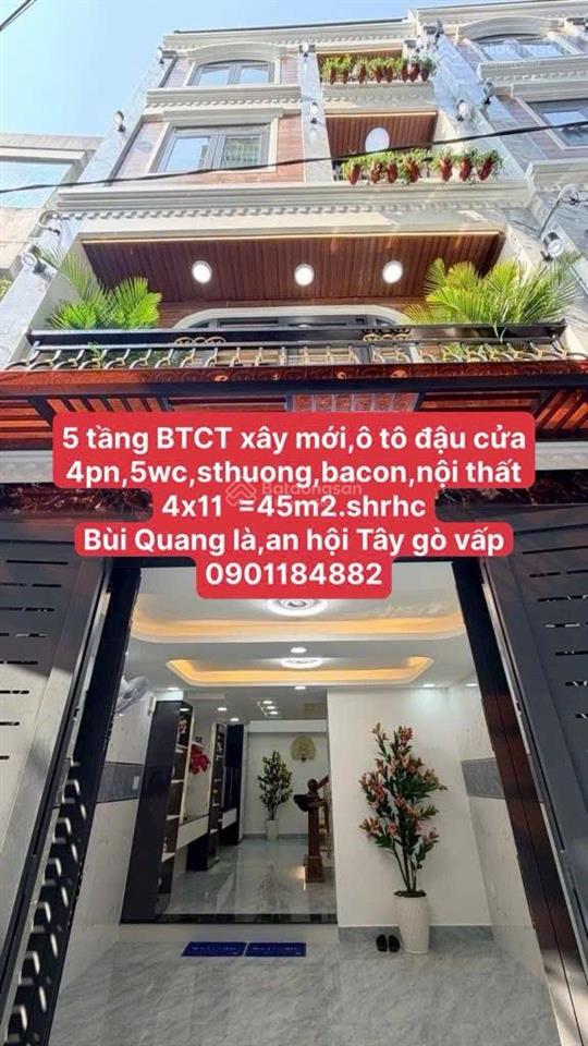 Bán nhà 5 tầng 41m 2 ,4pn,5wc
6,5 tỷ tl