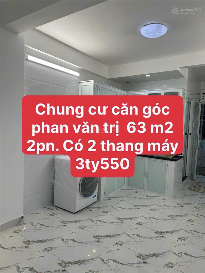 Chung cư có thang máy 63m2.phan văn trị gò vấp