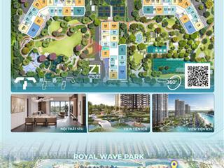 Độc quyền quỹ căn 2pn+ trục 01 view công viên nội khu tại masteri grand coast