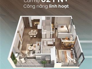 Siêu hiếm căn 2n+ căn góc 65m, hướng đông nam tây nam view hồ tạo sóng giá chỉ 4,613 tỷ