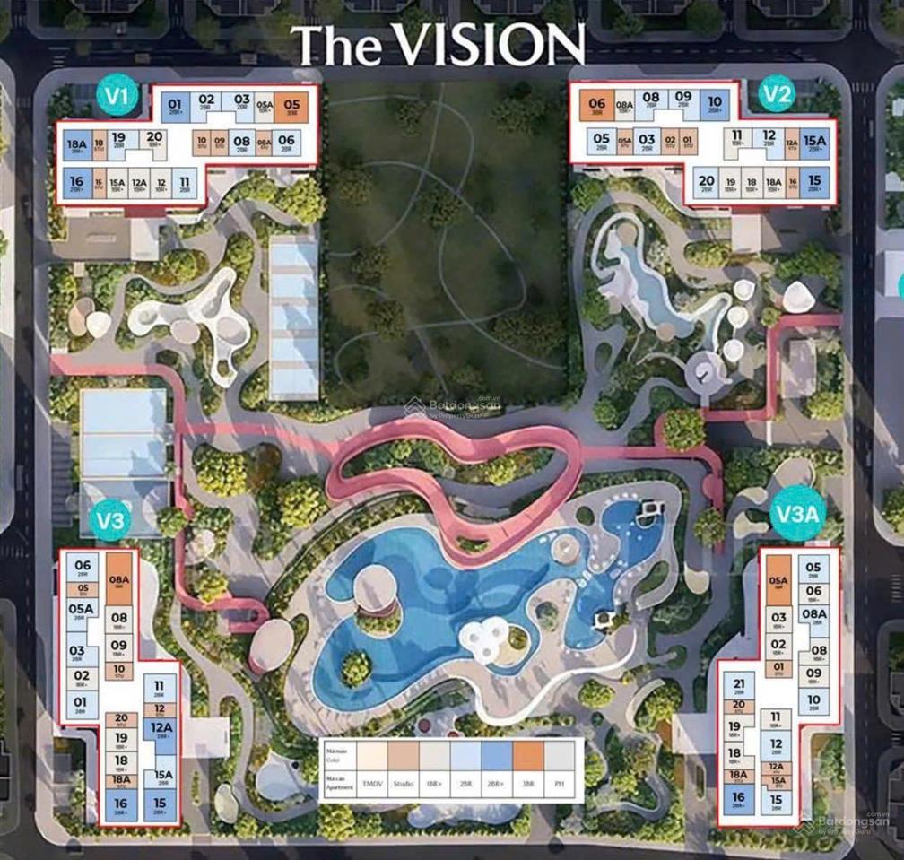 Cơ hội cuối !!! căn góc 2pn + view công viên duy nhất tại pk the vision