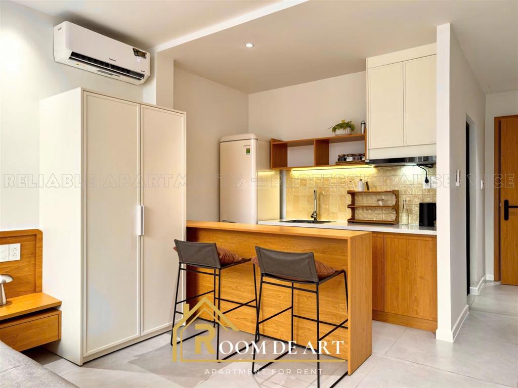 Cho thuê căn hộ 1pn full nội thất cao cấp, ban công gần vạn hạnh mall q10