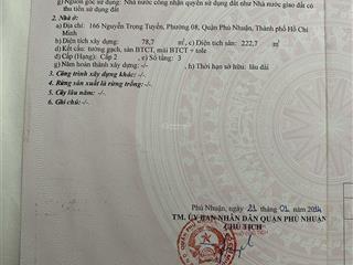 Bán nhà mặt phố tại 166 nguyễn trọng tuyển, 23,5 tỷ, 222m2