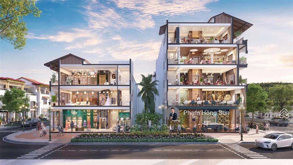 Shophouse mặt tiền đường trần hưng đạo  sun symphony  chiết khấu khủng  trực tiếp cđt sun group