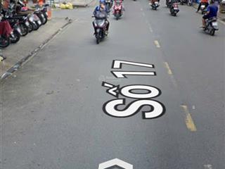 Giá tốt mặt tiền kinh doanh đường số 17 phường tân hưng quận 7 dt 3m4x23 cn 70.5m giá 14.9tl