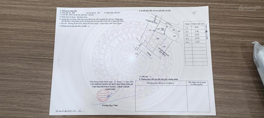 Bán nhà có đất lớn full thổ 2 mặt tiền đường nhựa, trung tâm phan rang giá rẻ