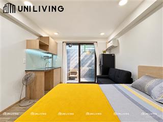 Căn hộ dịch vụ mới 100% ngay cầu thị nghè, đi bộ sang trường sa, full nt sân vườn siêu thoáng