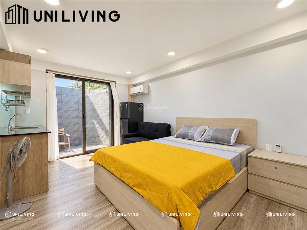 Căn hộ dịch vụ mới 100% ngay cầu thị nghè, đi bộ sang trường sa, full nt sân vườn siêu thoáng