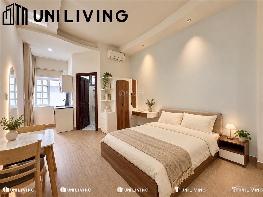 Cho thuê căn hộ đi bộ sang ga văn thánh, tách bếp, full nt, có thể vào ở ngay