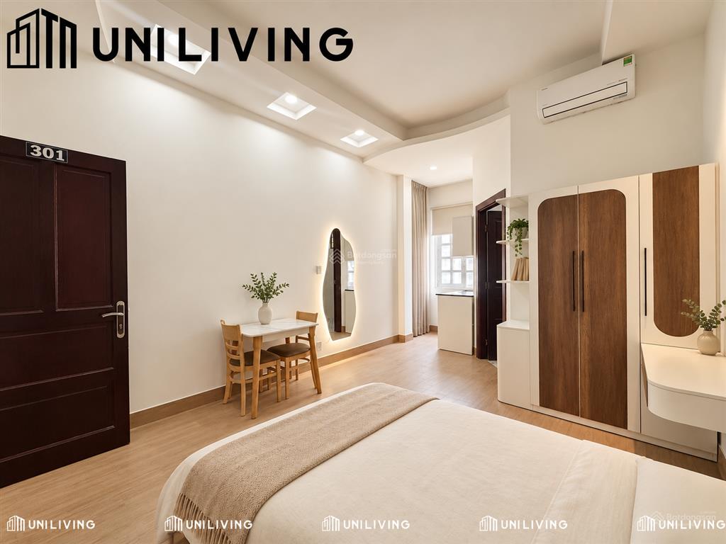 Cho thuê căn hộ đi bộ sang ga văn thánh, tách bếp, full nt, có thể vào ở ngay