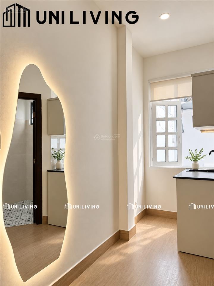 Cho thuê căn hộ đi bộ sang ga văn thánh, tách bếp, full nt, có thể vào ở ngay