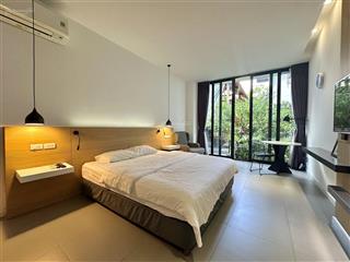 1 phòng ngủ tách bếp có ban công view cây xanh  vị trí không ngập thảo điền