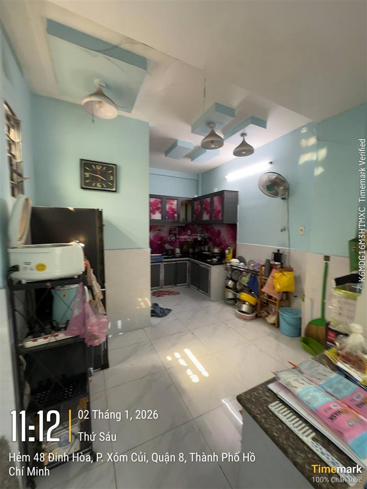 Nhà góc (3,9*12m) đường đinh hoà, p13, q8, nhà cách đường chính 30m shr hiện hữu! sát cầu chà và q5