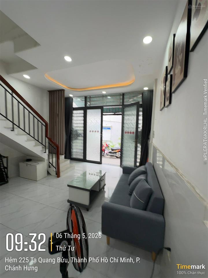 Nhà (4,4*9m) 2 tầng ở đường âu dương lân f3 q8, shriêng hoàn công đủ,tiện đi q5,1 ,  0934 123 ***