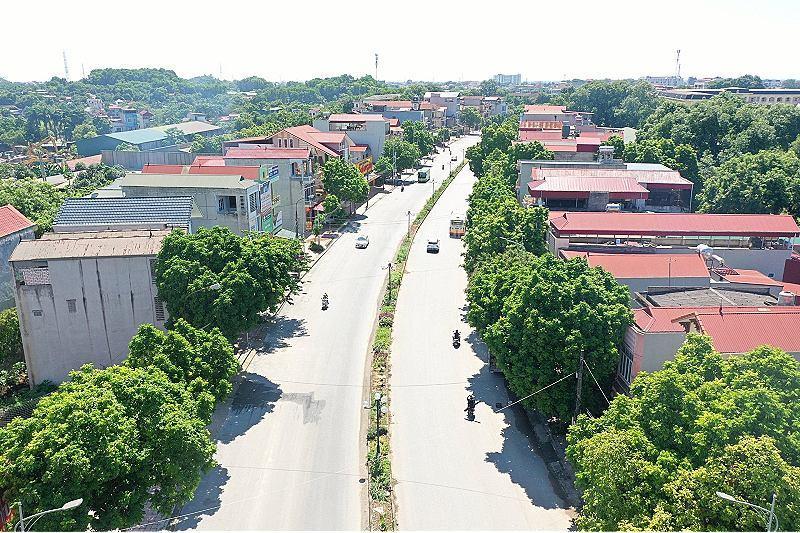 Bán nhà mặt phố thanh vị, sơn tây  mặt đường đôi cách viện 105  1,5km giá 65tr/m2