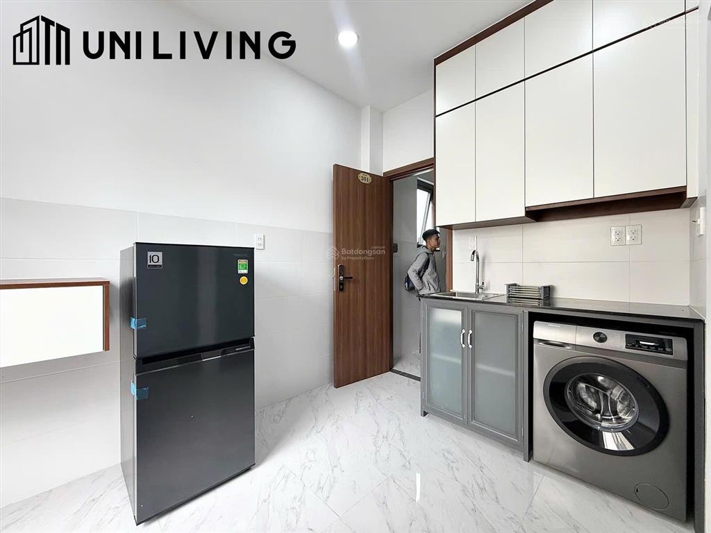 Khai trương chdv có gác, ban công full nội thất(máy giặt riêng), ngay đh hutech, uef, hiu giáp q1