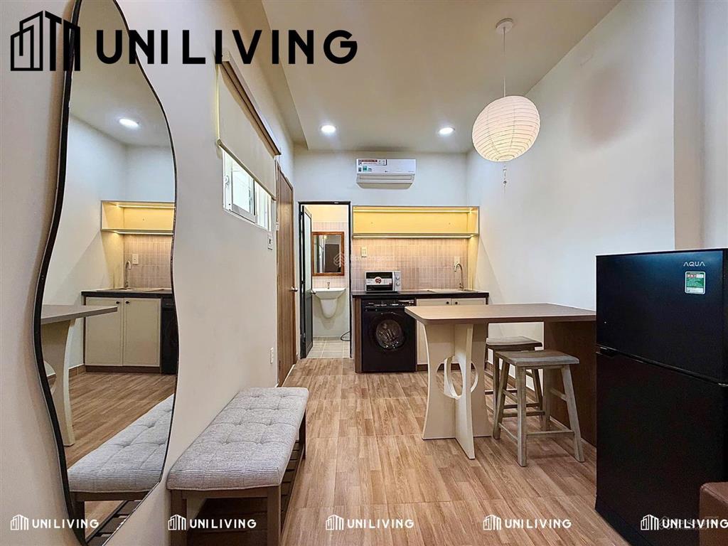 Căn hộ mini 1 phòng ngủ, full nội thất decor, giáp quận 1 & bv ung bướu