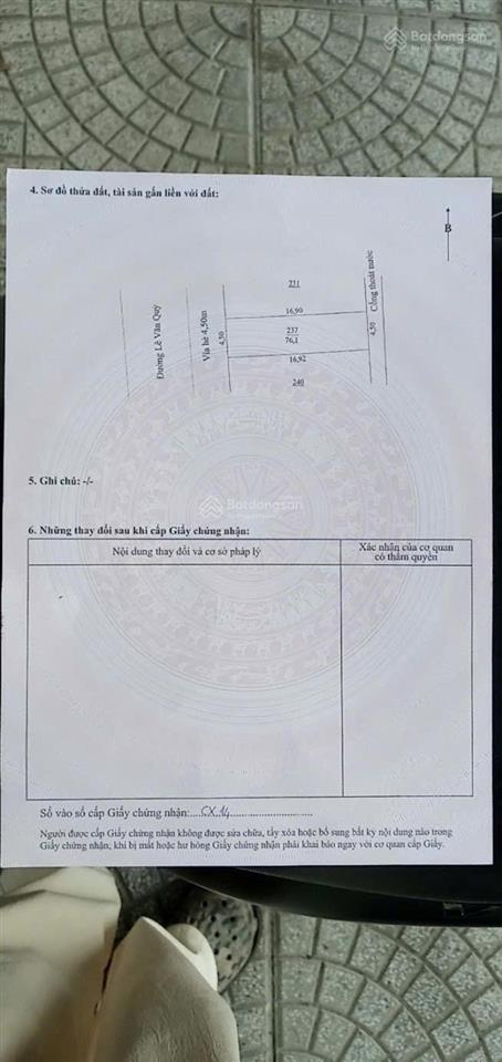 Chính chủ, giảm sâu bán nhanh lô đất gần biển lê văn quý đường 7m5 đà nẵng.
