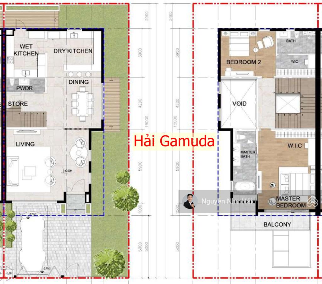 Bán villa bt1.3  220m2 ngang 10m the meadow bình chánh chỉ 1 căn chỉ 18 tỷ.  pkd 0931 280 ***