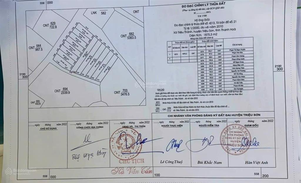 Hàng hiếm tại thôn cát lợi, 600 triệu, 105 m2 đất thổ cư hướng đông nam