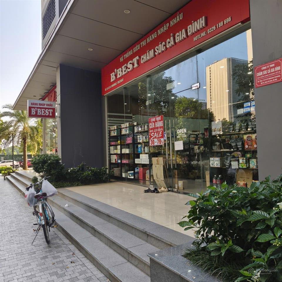 Cho thuê shophouse chân đế chung cư vinhomes greenbay mễ trì