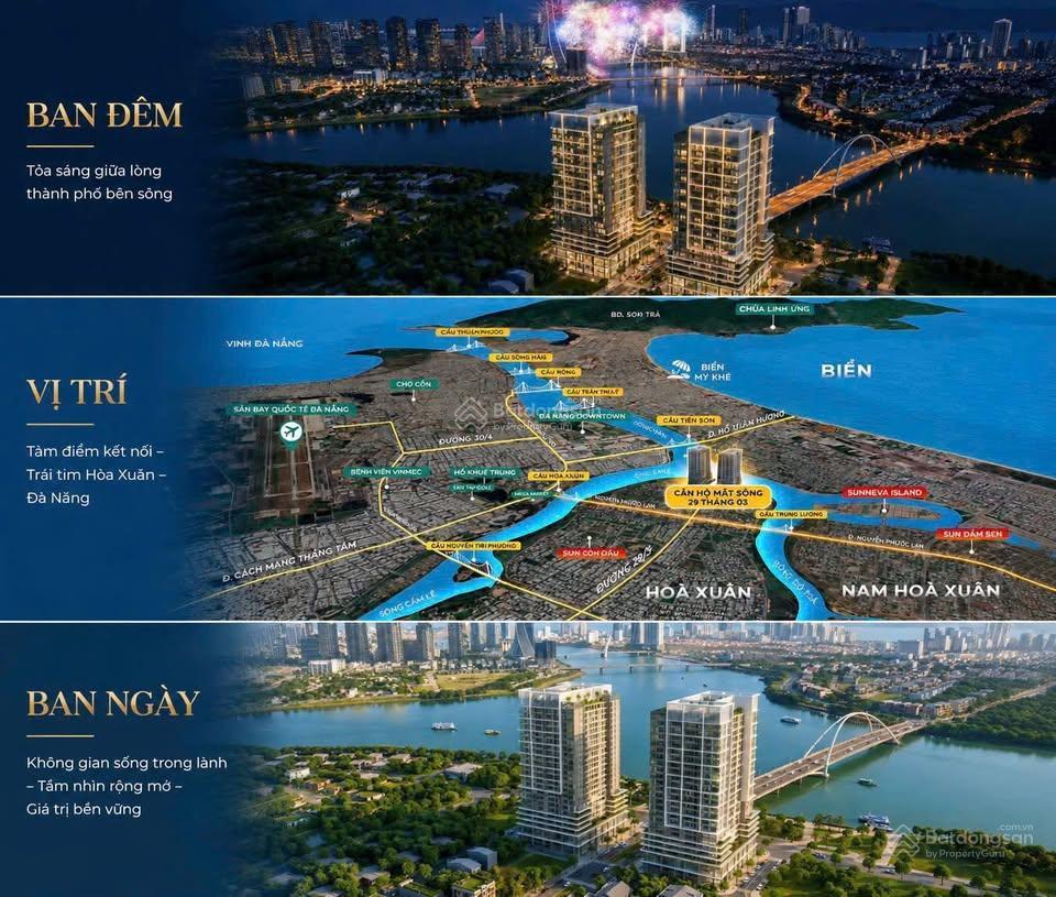 Quỹ căn view pháo hoa diff. căn hộ slight tower 3 mặt sông giá ưu đãi đợt 1 chỉ 54 triệu/m2.