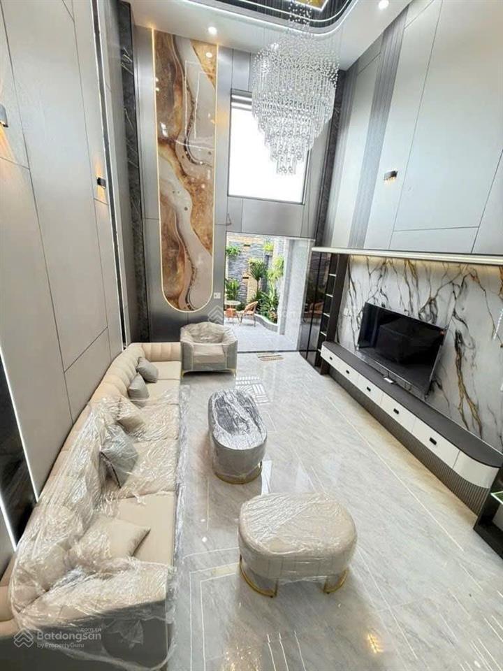 Bán nhà mới 5 tầng full nội thất 80m²(4x20) đường tl37, phường thạnh lộc, q12 hẻm 6m