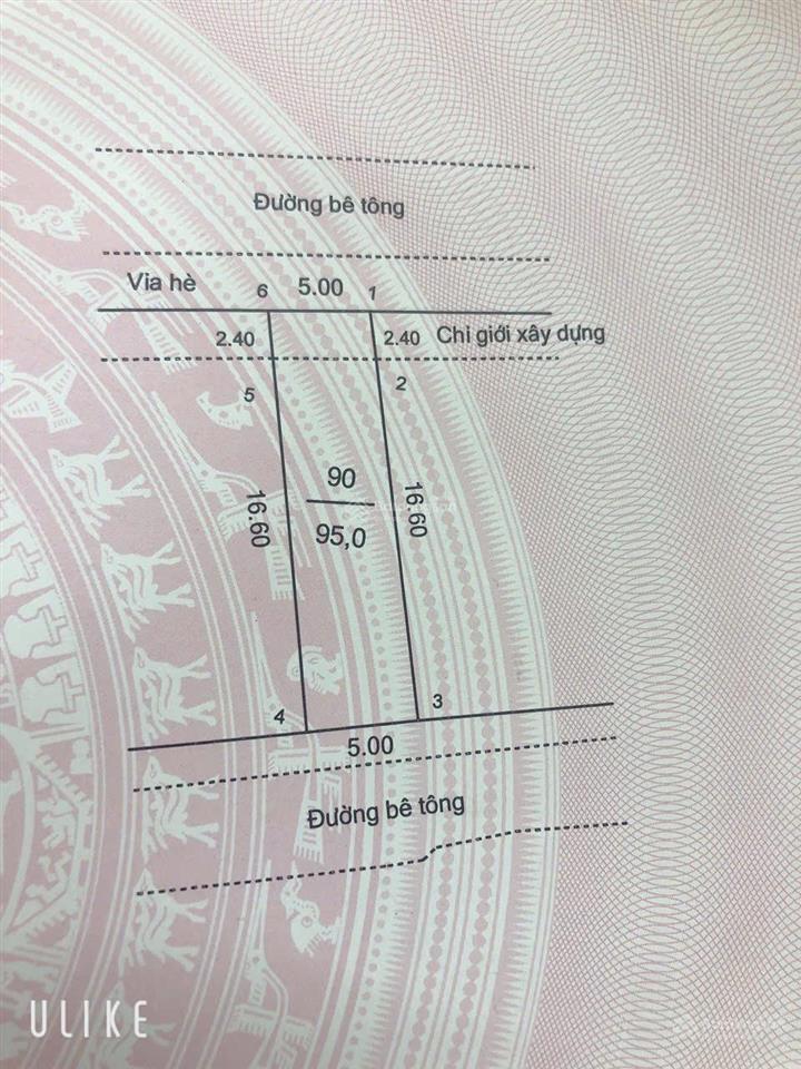 Cắt lỗ 95m2 đấu giá rẻ như đất dân. 2 thoáng mt 5m cắt lỗ đấu giá tân thái hiền ninh. 4x tr/m2