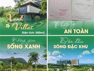 Bán lô đất 495m2 full đất ở đẹp nhất dự án xanh villas búng gội, cửa dương, phú quốc 3,7 tỷ