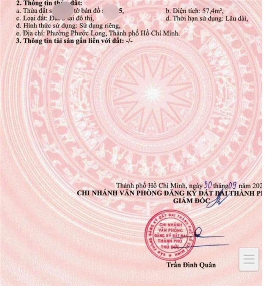 Gấp bán, đất cực đẹp, hẻm xe hơi pla, giá chỉ 4,8 tỷ, vuông vức