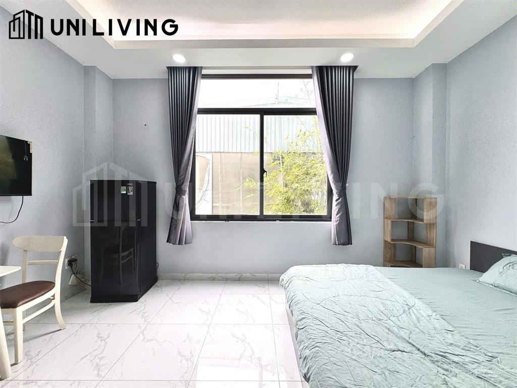 Cho thuê chdv studio full nội thất  cửa sổ lớn, bếp xa giường  ngay quốc hương, gần metro, siu