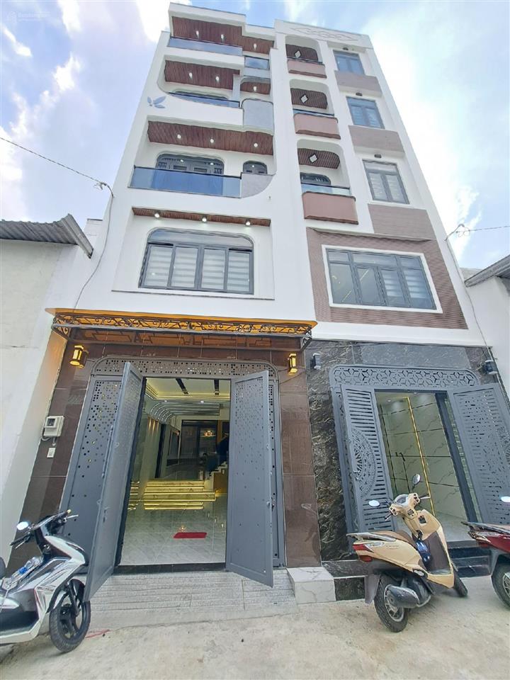 Nhà 5 tầng full nội thất cao cấp 56m2  tỉnh lộ 10 aeon bình tân  hẻm xe tải ôtô ngủ trong nhà