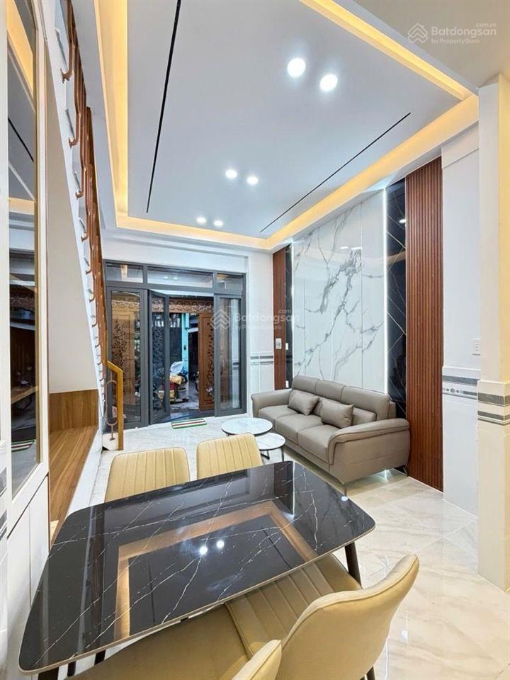 4,13 tỷ  nhà mới đẹp full nội thất cao cấp 48m2, 3pn 3wc, hẻm thông ngay trương phước phan