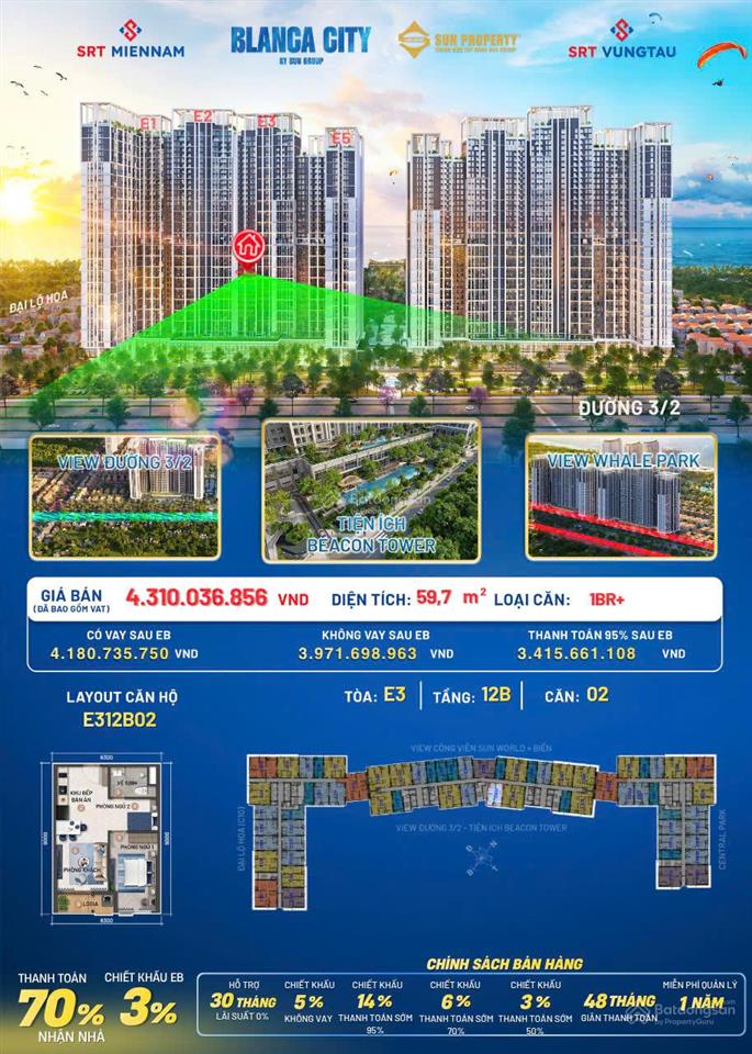 Sở hữu căn 1pn + đa công năng sử dụng và tạo tính thanh khoản tốt nhất beacon tower